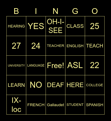Bingo 4 WINNERS Bingo Card