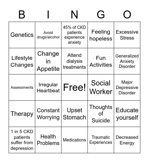 May is Mental Health Awareness Month Bingo Card