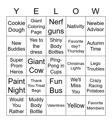 2023 SNM Bingo Card