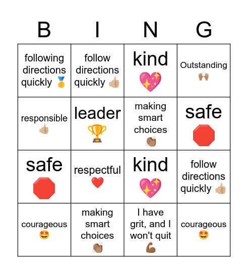 Gecko Way Bingo Card