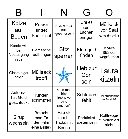 FamSonntag BINGO - Bill Bingo Card