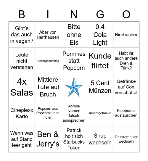 FamSonntag BINGO - Con Bingo Card