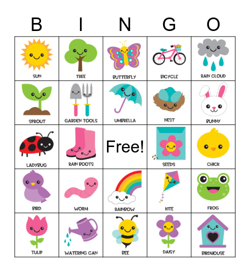 SPRINGO Bingo Card