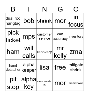 Hodag AP BINGO Card