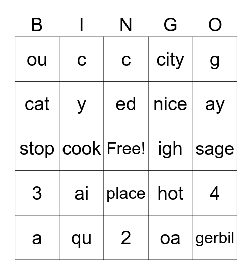 SPIRE 5 BINGO Card