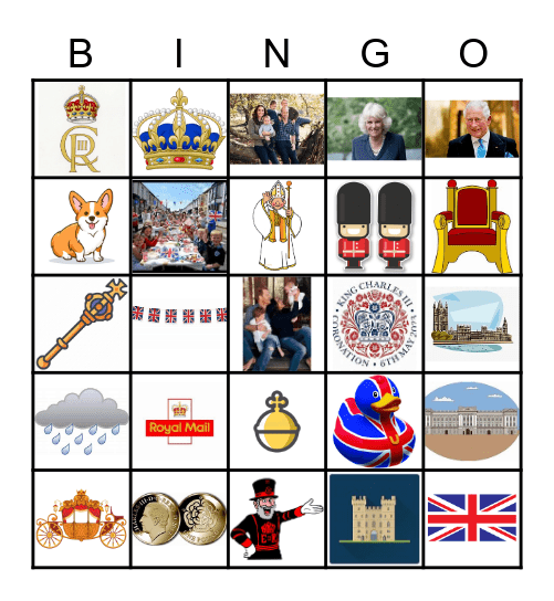 Coronation Bingo 2 Bingo Card