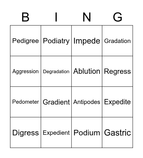 Bing  15+ Bingo Card
