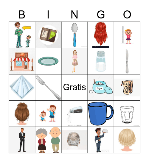 Restaurante Bingo Card