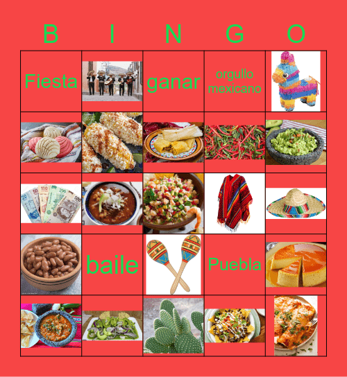 5-Mayo ~ Cinco De Mayo Bingo Card