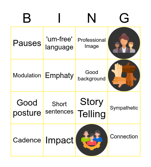 Virtual communication skills Bingo Card