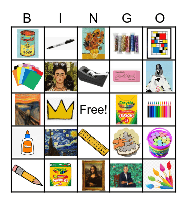 ART Bingo! Bingo Card