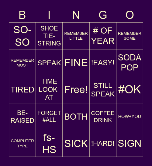 BINGO FOR WINNER Bingo Card