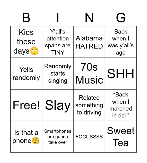 Mr. King Bingo Card