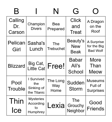 Books I Have Read - Gold 1 Bingo Card