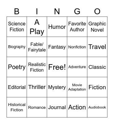 Granite Summer BINGO 7th-12th Grade Bingo Card