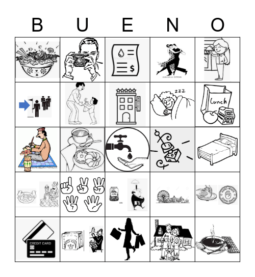 Spanish 2 U6Q3 2 Bingo Card