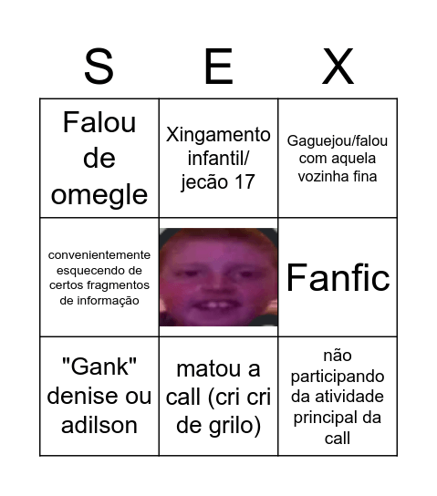 Bingo Nicholas Alves Ruy na Call Bingo Card