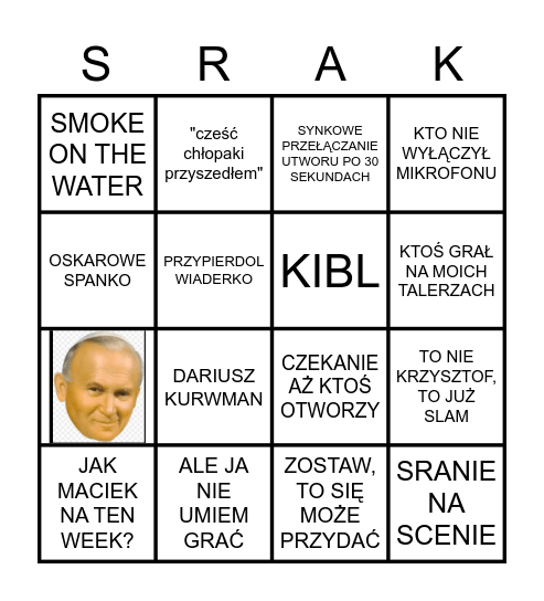 SALKA MASTERS Bingo Card