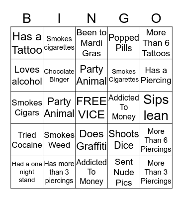 COSIGN BINGO Card