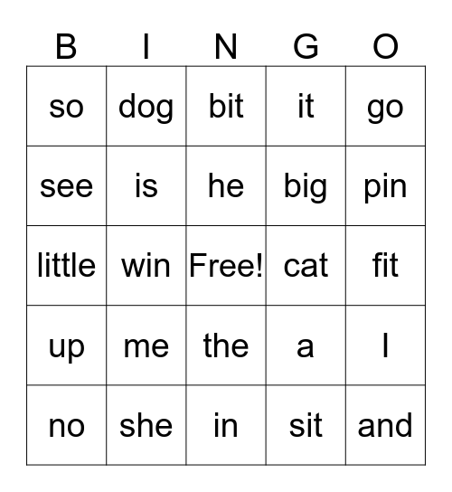 Bingo Card