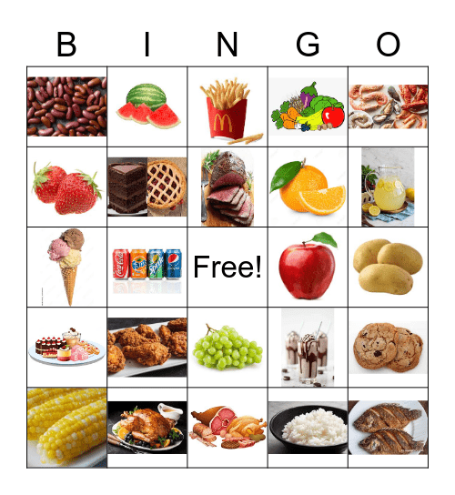 Lunch & Dinner Bingo Cards Bingo Card