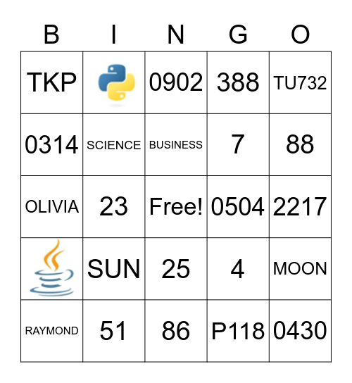 Out-of-the-box Bingo Card