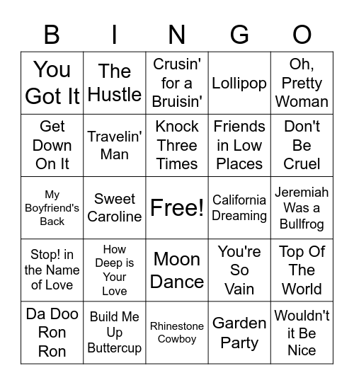 May 2023 Bingo Card