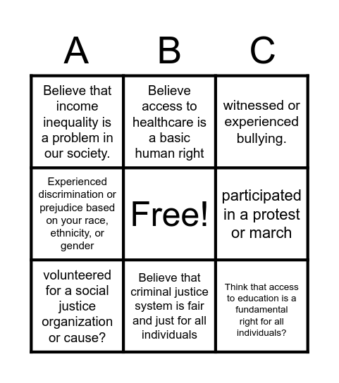 BINGO Card