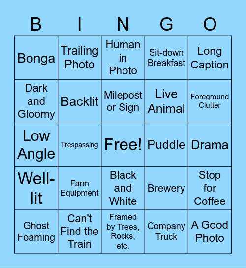 Blaze Bingo Card