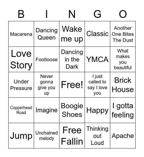 30 Rocks Bingo Card