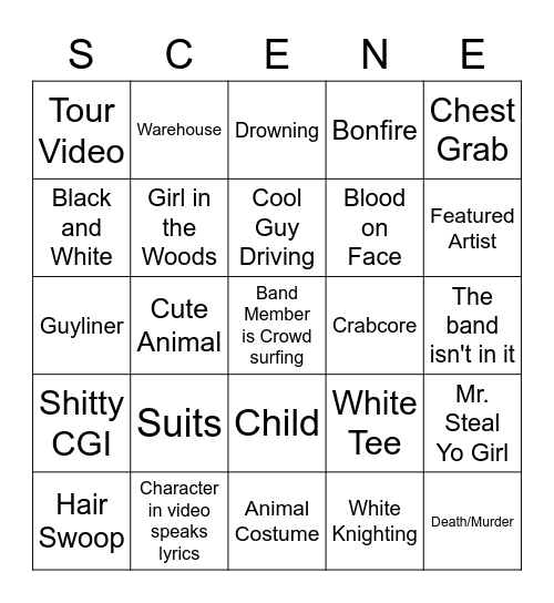 Kaj's Winning Card Bingo Card