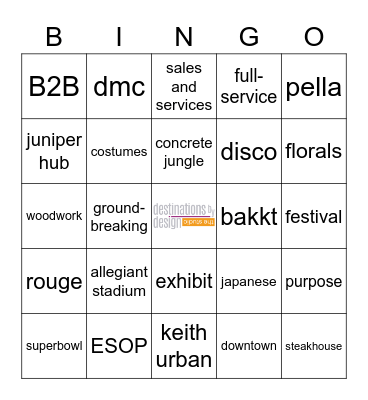 DBD & Maritz Bingo Card