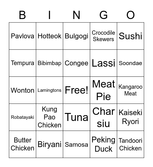 What have you tried yet? Bingo Card