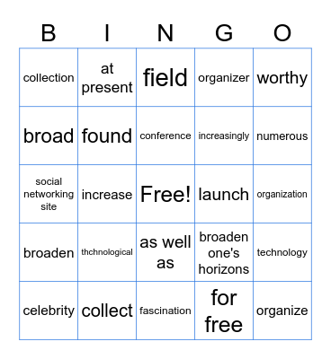 LT Book II Lesson 7 Bingo Card