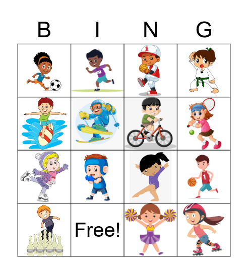 Sports Bingo Card