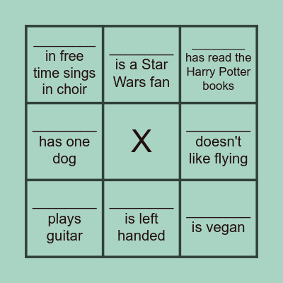 Matchmaking bingo Card