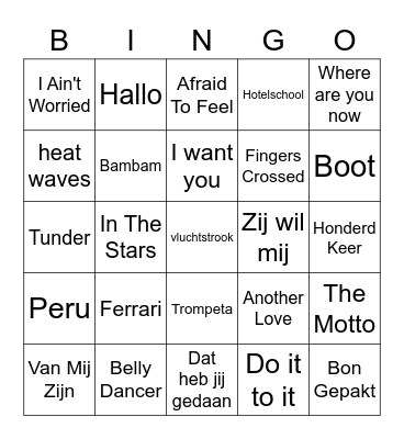 Tot tracks 2022 bingo Card