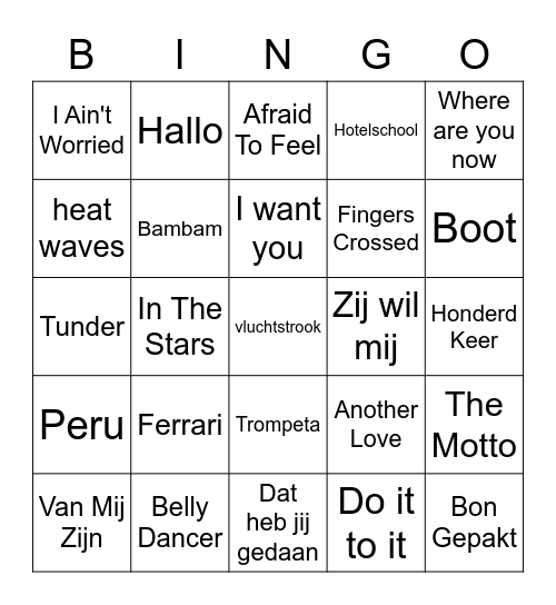 Tot tracks 2022 bingo Card