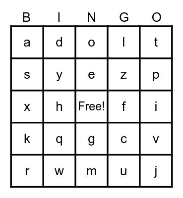 Mayo Call Center Bingo Card
