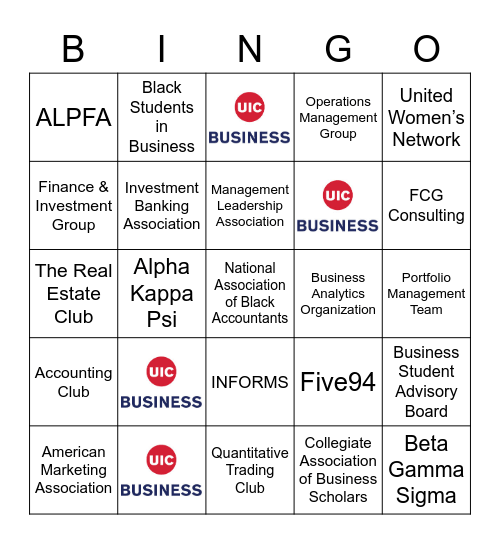 BINGO! Bingo Card