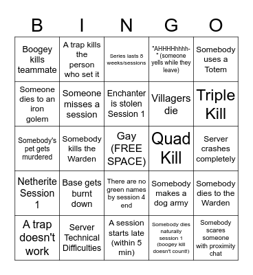 FAST LIFE SEASON 1 Bingo Card