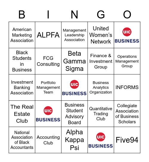 BINGO! Bingo Card