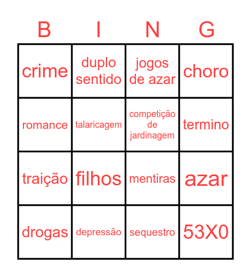 lillys garden Bingo Card