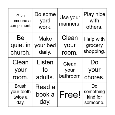 Weekly Bingo for a surprise! Bingo Card