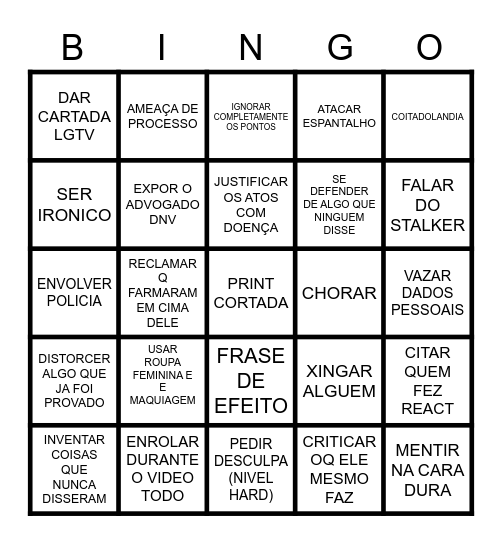 RALUCA Bingo Card