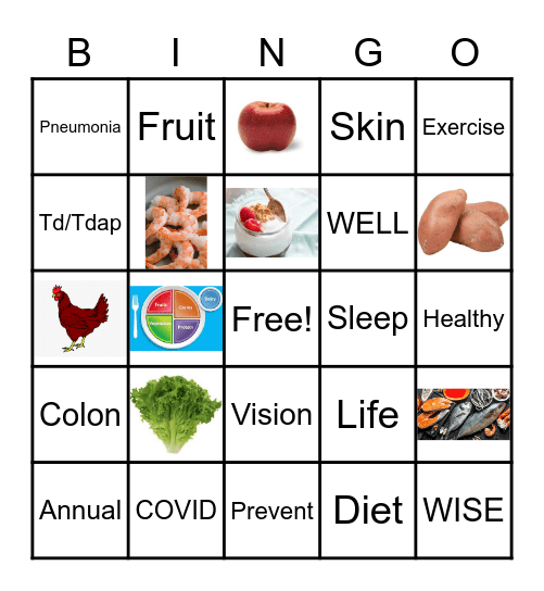 WISE & WELL Bingo Card