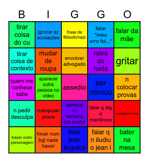 rasgula biggo l Bingo Card