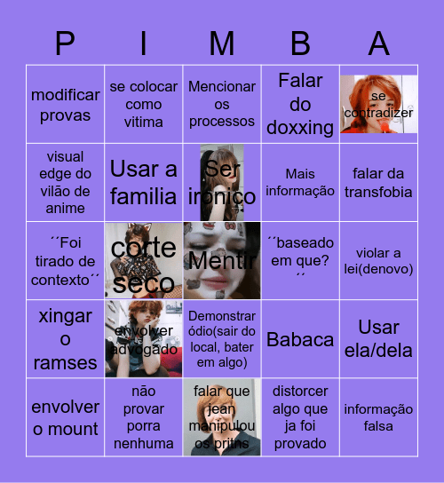 Fé na Maluca Bingo Card