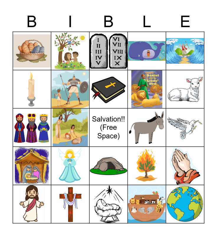 BIBLE BINGO Card