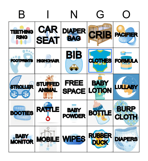 BABY SHOWER BINGO Card